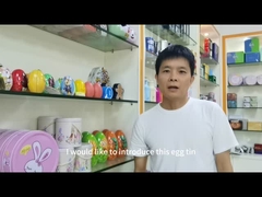 Cree el huevo de Halloween para requisitos particulares formó la caja de regalo del chocolate de Tin With Ribbon Hanger Holiday