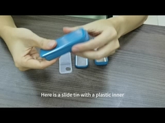 Condense rectangular 	Latas del almacenamiento de la comida que resbalan el caramelo superior Tin Box