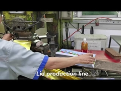 Contenedor de estaño de metal CMYK impreso al por mayor con placas de estaño reciclable